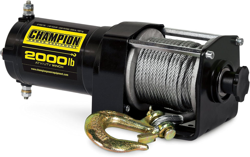 Champion Power Equipment 2000-lb. ATV/UTV Winch Kit