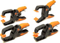 WEN CLH151 Quick-Release Ratcheting Hand Clamps with 1.5-Inch Jaw Opening and 1.5-Inch Throat, 4 Pack