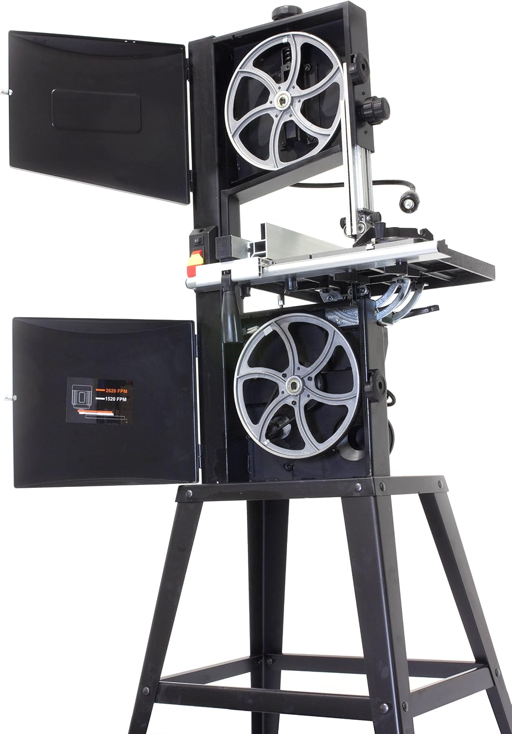 WEN Band Saw with Stand, 10-Inch, 3.5-Amp, Two-Speed (BA3962),Black