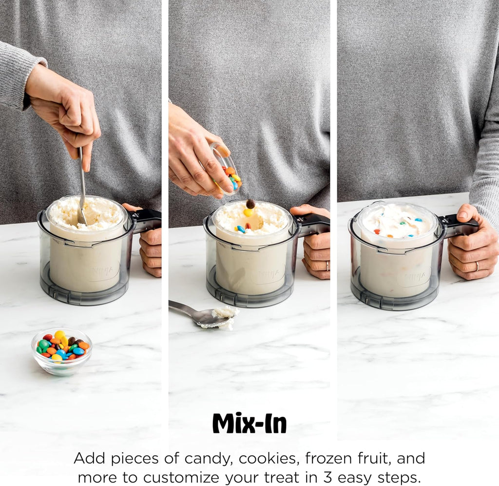 Ninja CREAMi Deluxe 11-in-1 Ice Cream and Frozen Treat Maker for Ice Cream, Sorbet, Frozen Drinks & More, with (2) XL Family Size Pint Containers, NC501C (Canadian Version)