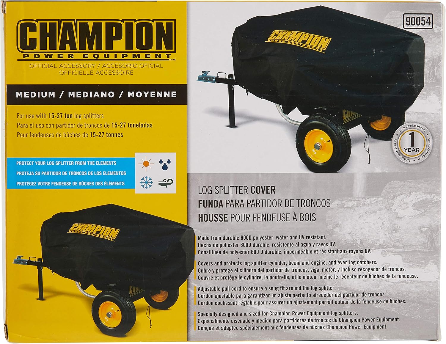 Champion Weather-Resistant Storage Cover for 15-27-Ton Log Splitters