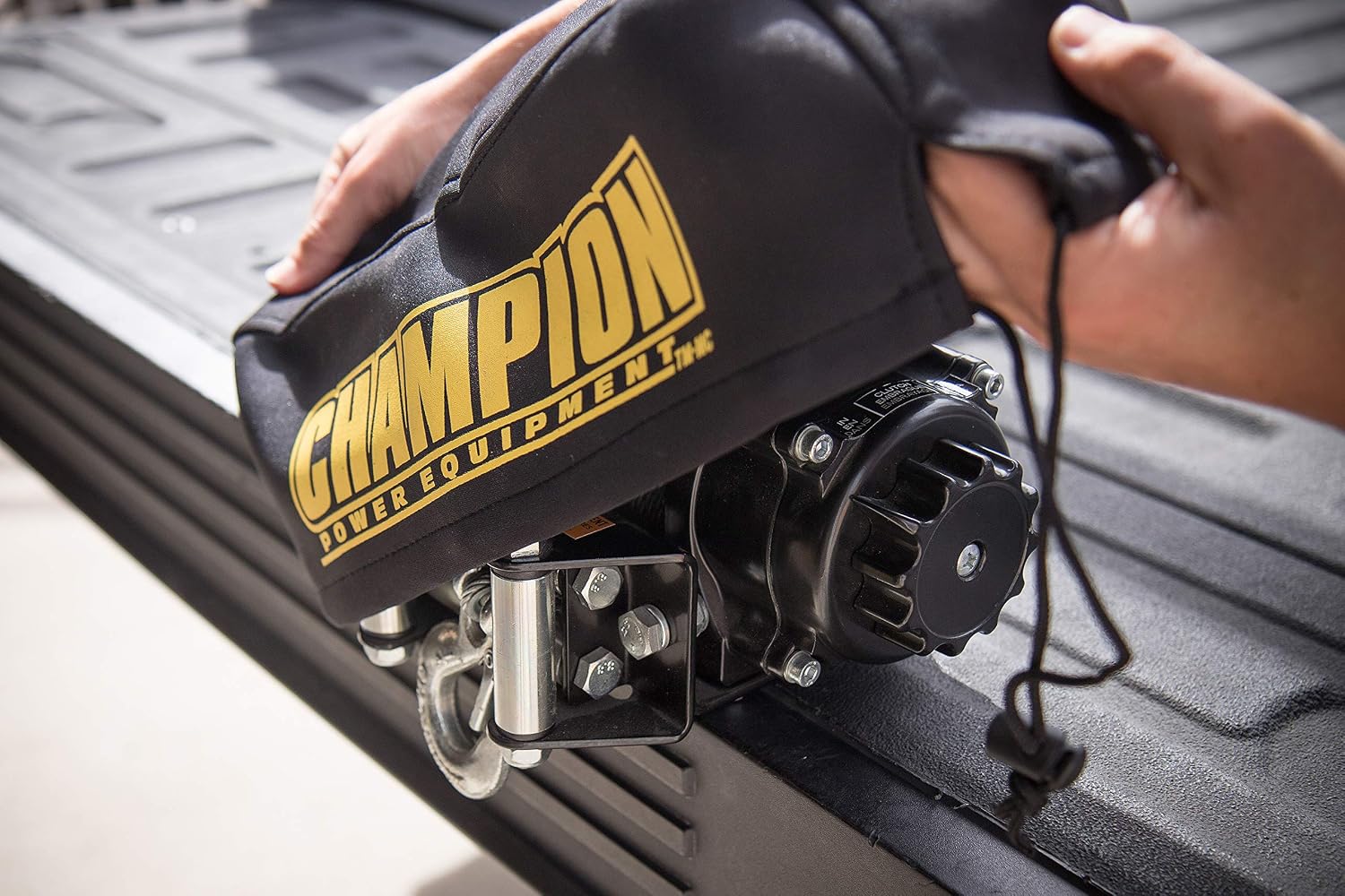 Champion Power Equipment 18030 Neoprene Winch Cover for Winches 2000-3500 lb.