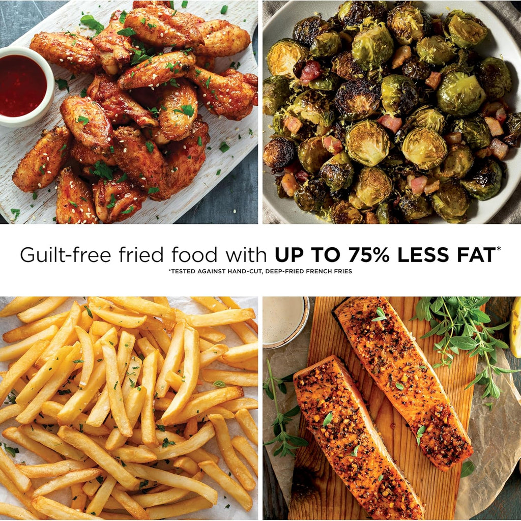 Ninja Air Fryer Pro 5-in-1 | 5 QT Capacity, Air Fry, Bake, Roast, Reheat, and Dehydrate, Air Crisp Technology | Nonstick Basket & Crisper Plate | Stone | AF142SD