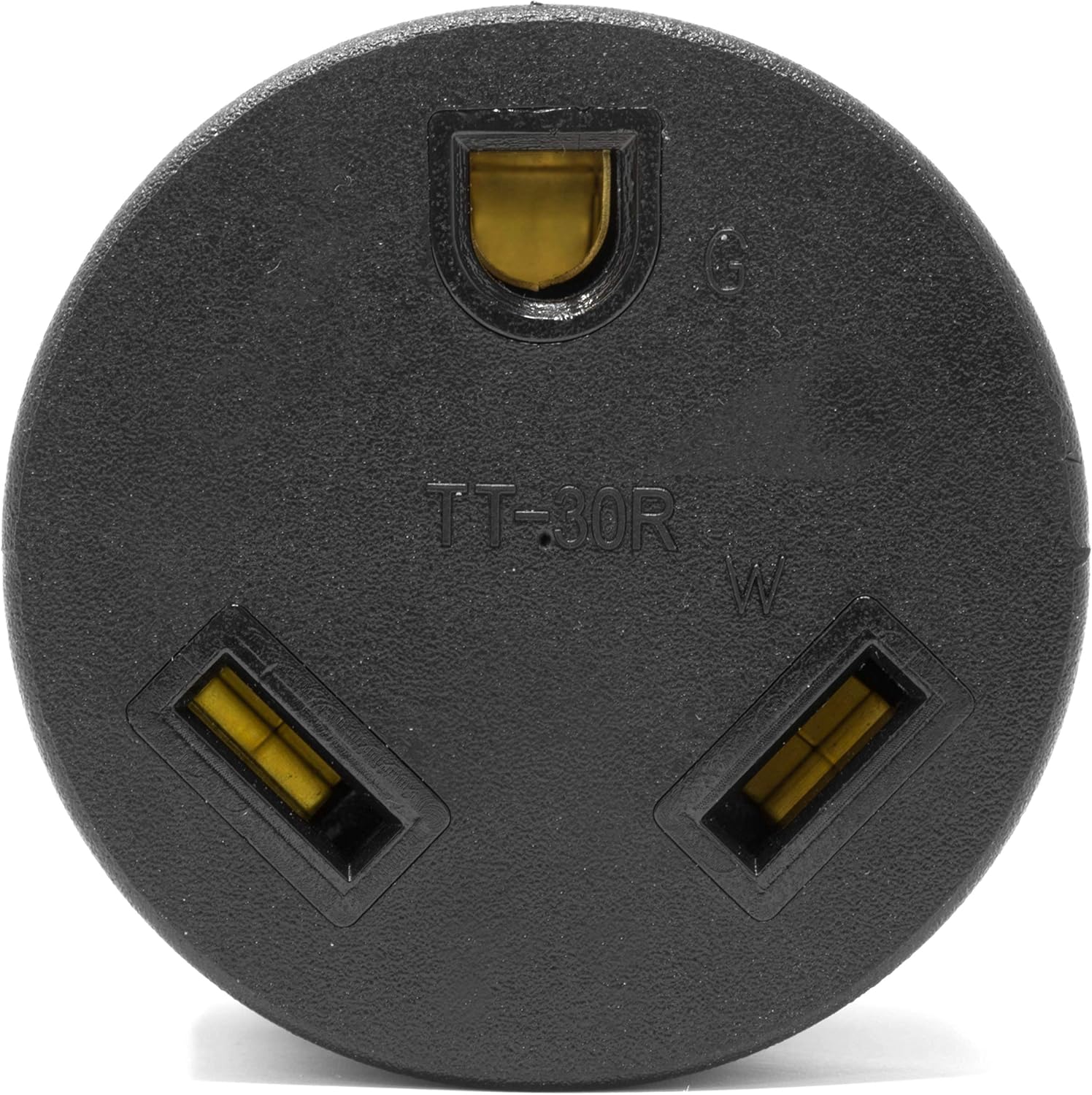 WEN GNA030, NEMA L5-30P Twist-Lock Power Plug to TT-30R Ready Outlet 120V 30-Amp 3600-Watt Generator to RV Adapter, Black