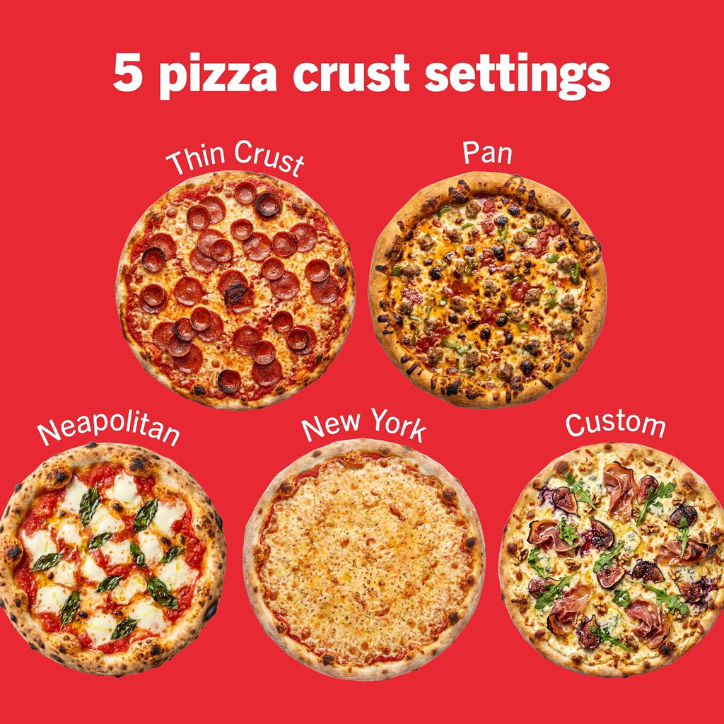 Ninja Artisan Outdoor Pizza Oven, 12-inch, 3-minute Pizza, Neapolitan, Thin Crust, New York Chicago, Custom, 700F Max Temperature, Electric Heat, Bake, Broil, Proof, Warm, Green, MO201GN2