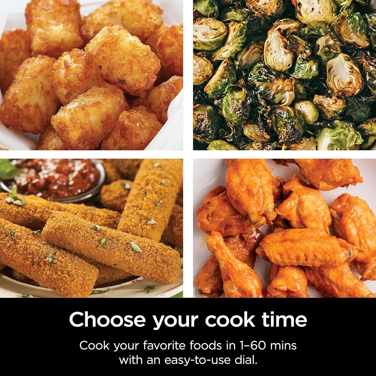 Ninja AF080 Mini Air Fryer, 2 Quarts Capacity, Compact, Nonstick, with Quick Set Timer, Grey