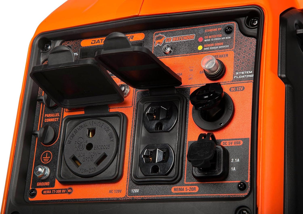 WEN Quiet and Lightweight 3600-Watt Dual Fuel RV-Ready Portable Inverter Generator with Fuel Shut Off and CO Watchdog (DF360iX)