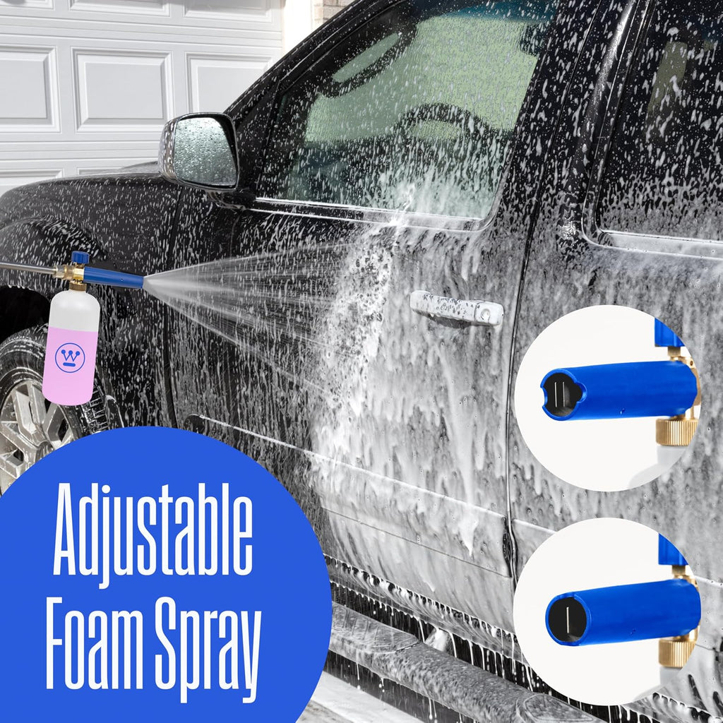 Westinghouse Foam Cannon for Pressure Washers - 3600 Max PSI, 1/4” Connector - for Gas and Electric Pressure Washers