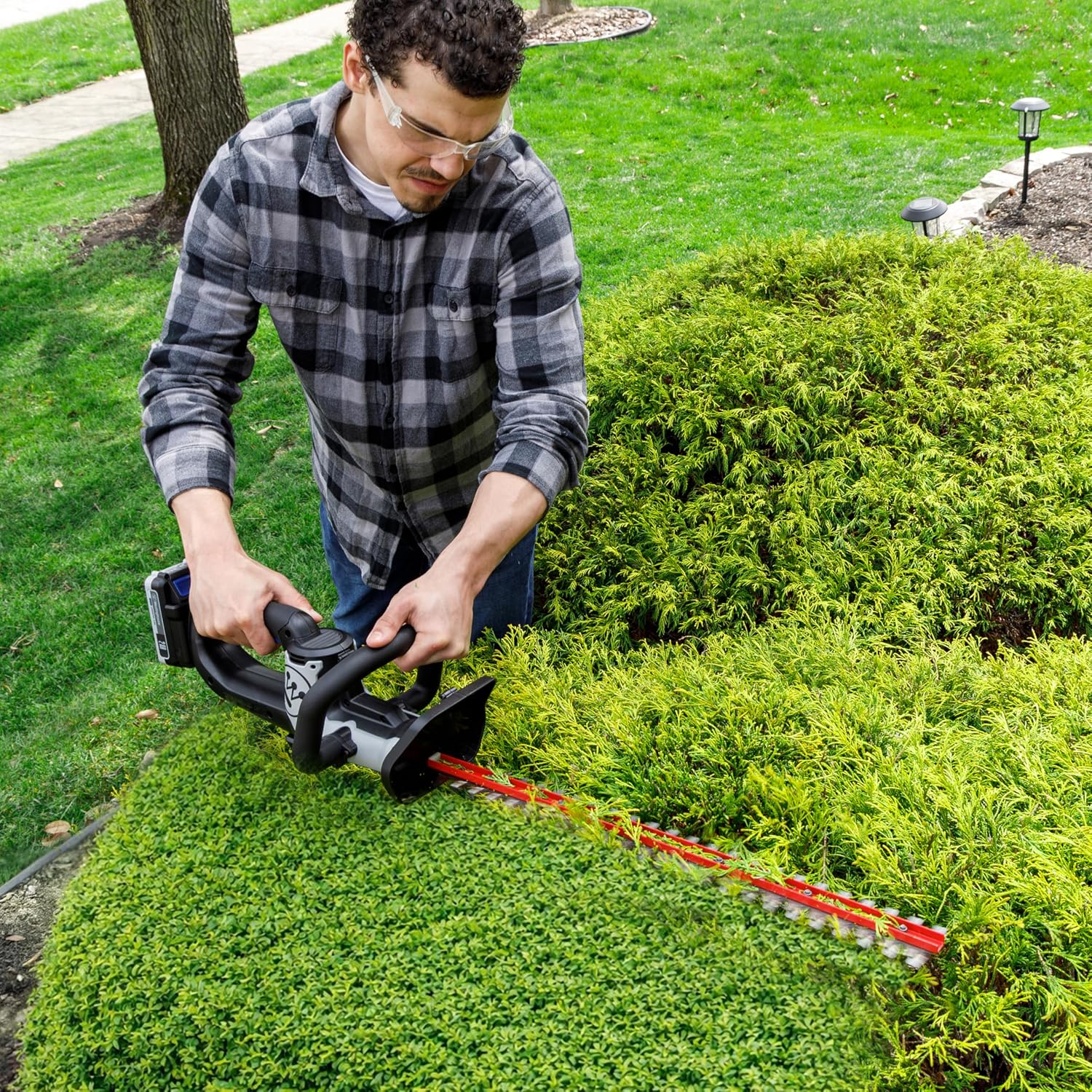 Westinghouse 20V Cordless Hedge Trimmer, Tool Only, 22 Inch Dual-Action Steel Blades