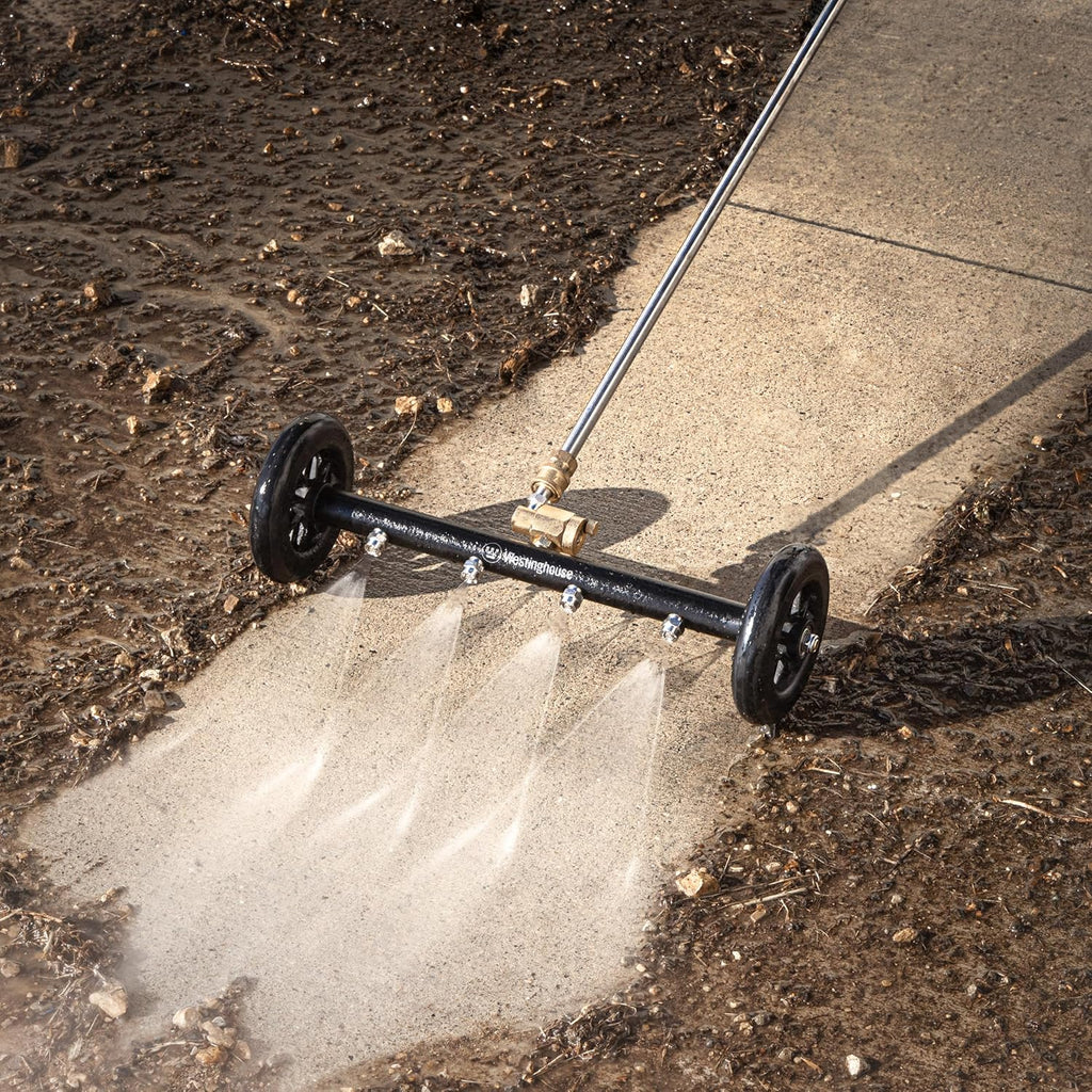 Westinghouse Universal 16" Pressure Washer Undercarriage Cleaner and Water Broom Attachment - 4400 PSI, 1/4" Connector - for Gas and Electric Pressure Washers